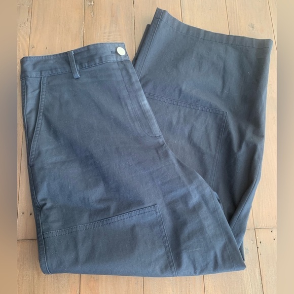 Theory UTILITY PATCH COTTON PANTS NAVY NWT M - Picture 3 of 8